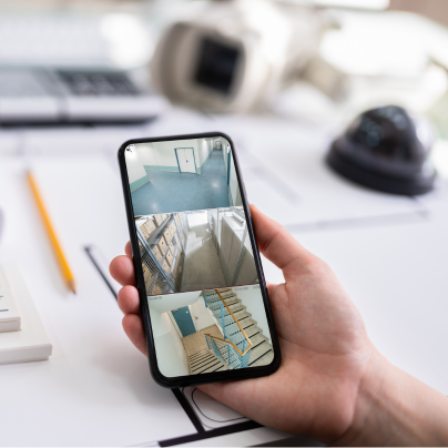 Kingsport security camera feed on cell phone